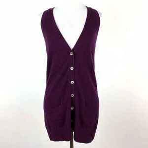 Vince sweater sz XS purple 100% cashmere Cardigan
